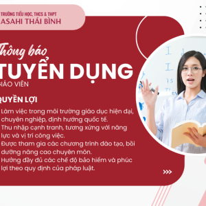 THÔNG BÁO TUYỂN DỤNG GIÁO VIÊN NĂM HỌC 2026 - 2027